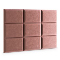 Panele tapicerowane 60x40 cm na ścianę magic velvet brudny róż - Miniaturka zdjęcia nr 3