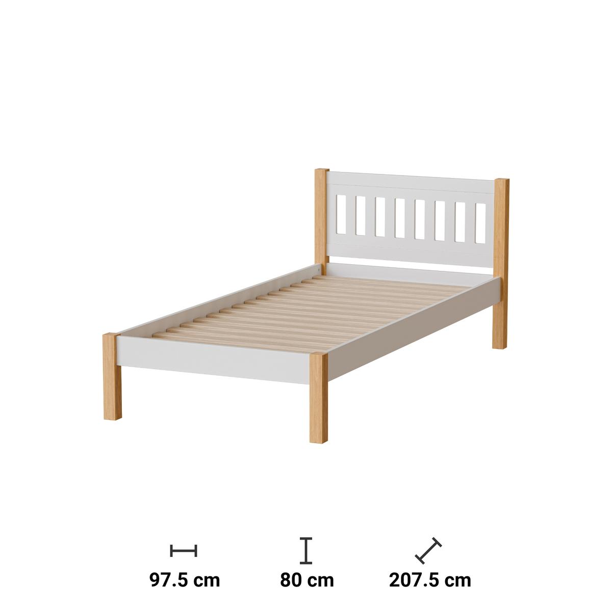 Łóżko 90x200 cm Gaja bez pojemnika sosna biały do sypialni nr. 2