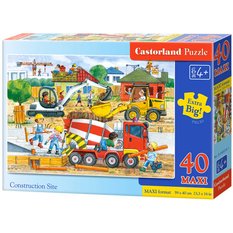 CASTORLAND Puzzle 40 układanka elementów Maxi Construction Site - Plac budowy 4+ - Miniaturka zdjęcia nr 3