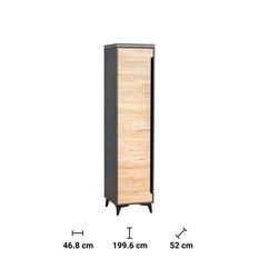 Szafa 46,8x52x199,6 cm  Gappa  jednodrzwiowa fresco jesion górski do sypialni i pokoju - Miniaturka zdjęcia nr 2