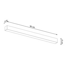 Kinkiet PINNE 90 biały 4000K 6x6x90cm nowoczesna lampa LED do salonu - Miniaturka zdjęcia nr 6