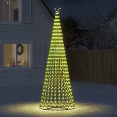 Stożkowa choinka z lampek, 688 ciepłych białych LED, 300 cm - Miniaturka zdjęcia nr 4