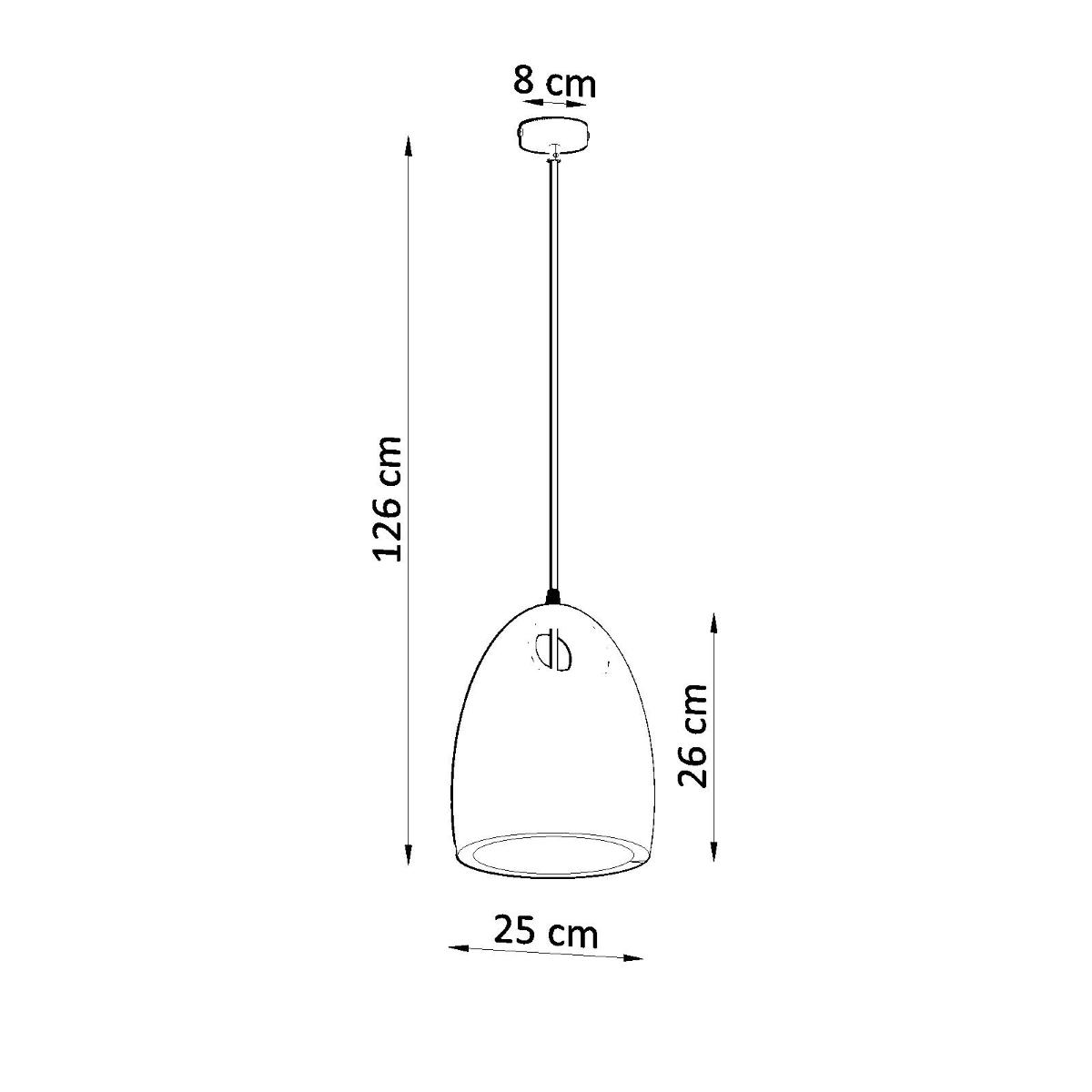 Lampa wisząca ceramiczna BUKANO 126x25x25cm nowoczesna E27 do salonu nr. 4