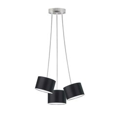 Lampa WAIKIKI 150 cm do sypialni salonu z abażurami czarna - Miniaturka zdjęcia nr 7