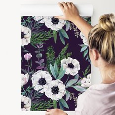 Tapeta Flizelinowa ZAWILCE Kwiaty Liście Natura 53x1000  - Miniaturka zdjęcia nr 5
