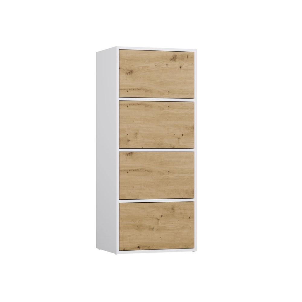 Komoda ALMA 119x50x40 cm do salonu dąb artisan biel nr. 3