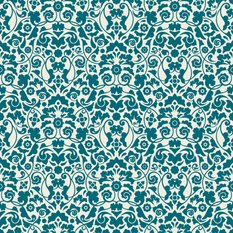 Tapeta Do Sypialni Turkusowe ORNAMENTY Modne Wzory  - Miniaturka zdjęcia nr 6