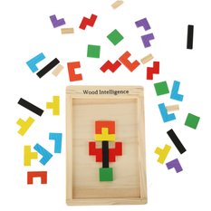 Puzzle drewniane układanka tetris klocki 40el. - Miniaturka zdjęcia nr 6