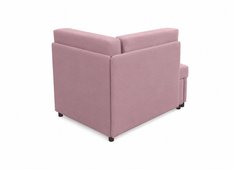 Sofa Viluś 106x75x80 cm różowa rozkładana sofa narożna jednoosobowa z funkcją spania i pojemnikiem na pościel - Miniaturka zdjęcia nr 12