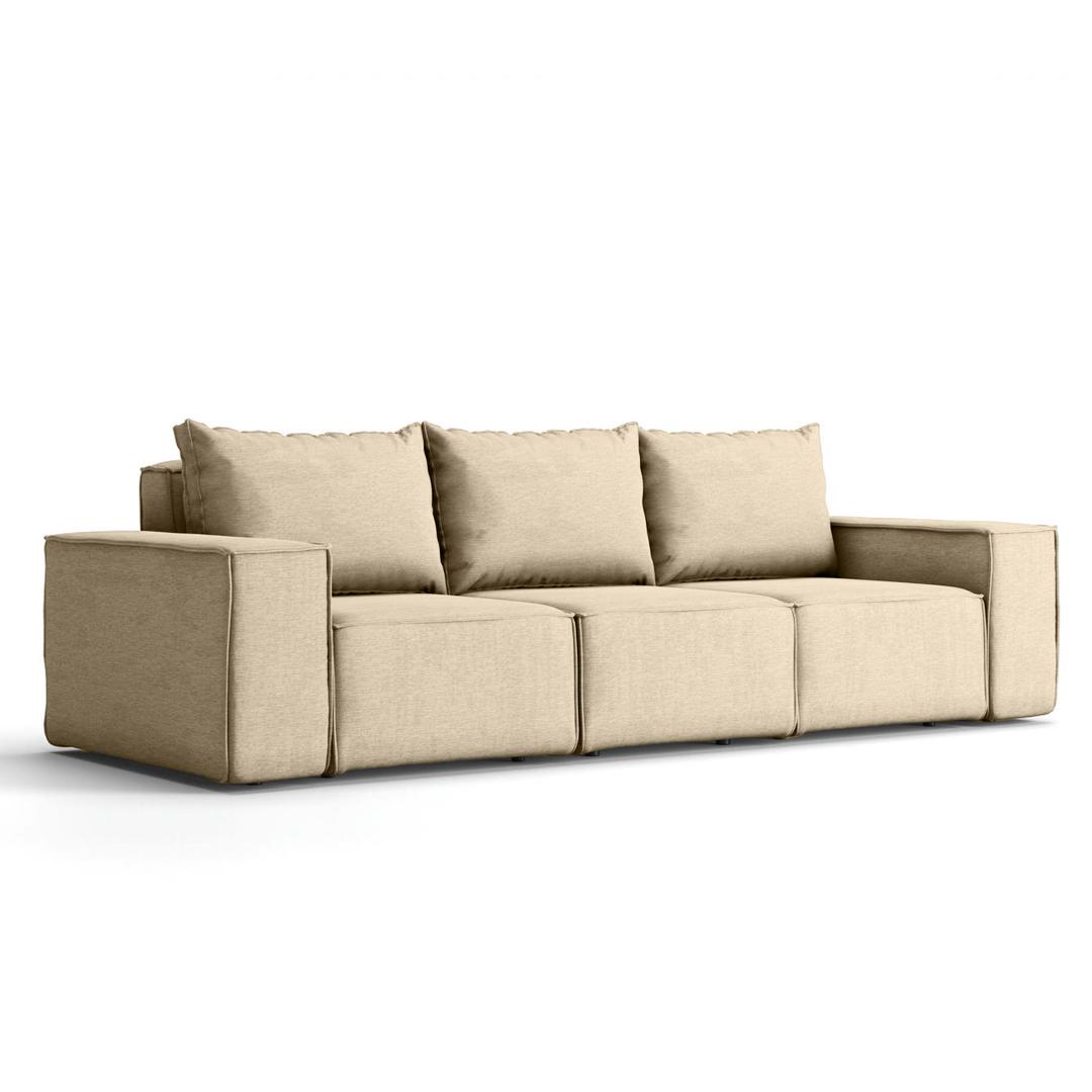 Sofa ogrodowa SONNE 245x88x73 cm 3 - osobowa wodoodporna na taras do ogrodu ecru