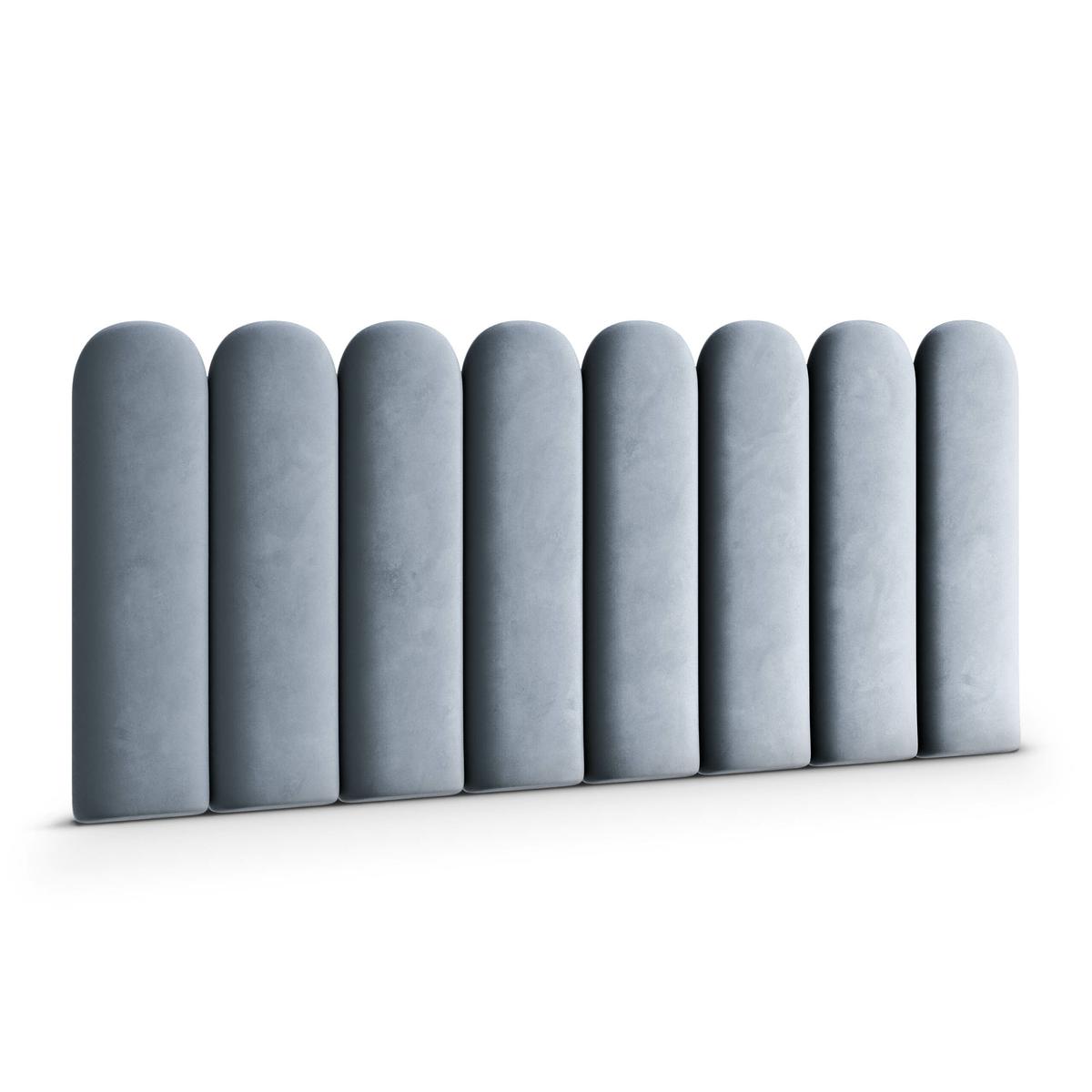 Panele tapicerowane 30x60 cm na ścianę płotek błękitny magic velvet