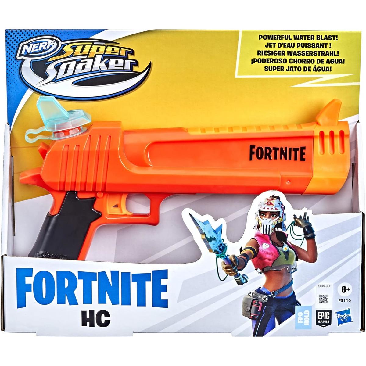 NERF SUPER SOAKER ORYGINALNY BLASTER PISTOLET NA WODĘ FORTNITE HC F5110