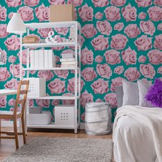 Tapeta do Sypialni RÓŻE Kwiaty Dekoracja Ścienna  - Miniaturka zdjęcia nr 6