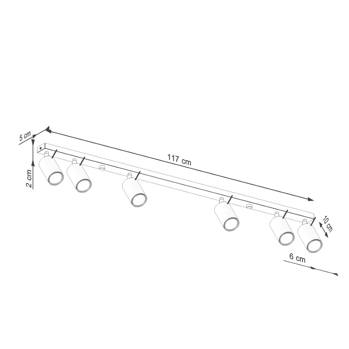 Plafon Ring 17x6x117cm do sypialni salonu zielony oliwkowy  nr. 9