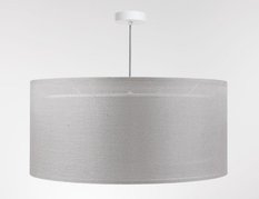 Lampa wisząca DUO 50 cm LEN LIGHT szara do salonu - Miniaturka zdjęcia nr 3