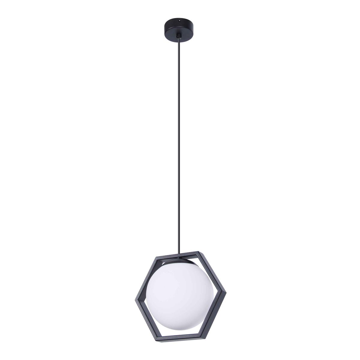 Lampa wisząca K-4785 FAVO 23x85x20 cm do salonu lub pokoju czarny/biały matowy