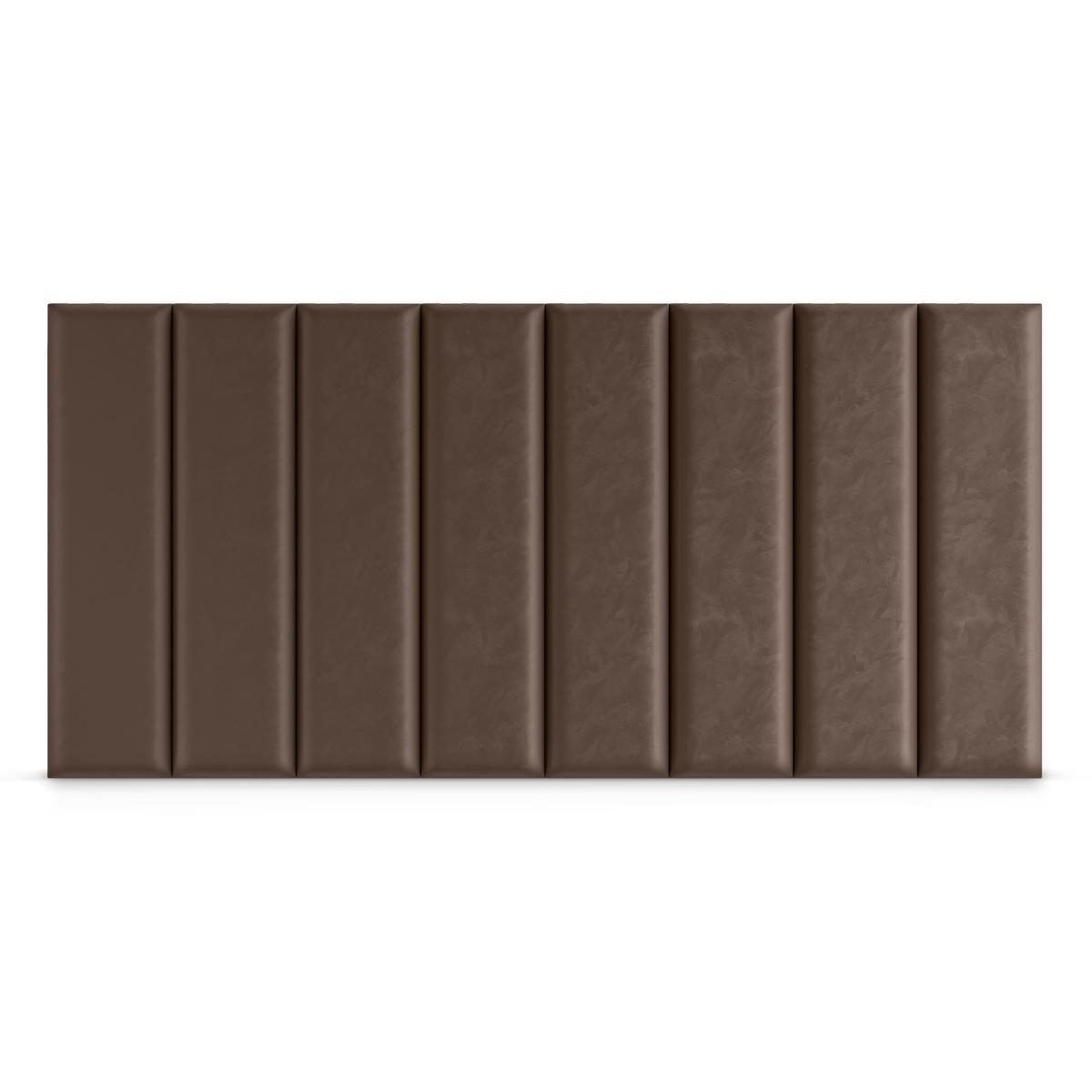 Panele tapicerowane  80x20 cm na ścianę prostokąt brązowy nr. 4