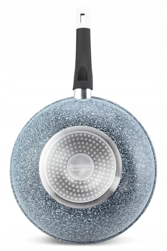 Patelnia 28 cm ceramiczna granitowa głęboka wok wysoka indukcja gaz do kuchni nr. 2