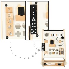 Pchacz chodzik drewniany tablica manipulacyjna sorter dla dziecka - Miniaturka zdjęcia nr 9