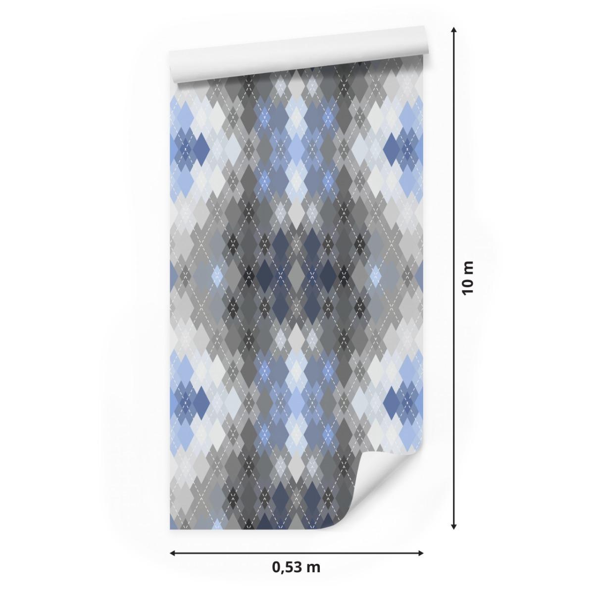 Tapeta Do Salonu ABSTRAKCJA Wzór Geometryczny 3D 53x1000  nr. 2