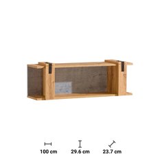 Szafka wisząca 100x23,7x29,6 cm Lofter dąb wotan beton do pokoju - Miniaturka zdjęcia nr 2