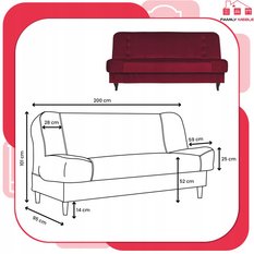 Wersalka sofa kanapa rozkładana Iza Family Meble - Miniaturka zdjęcia nr 8