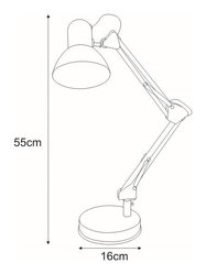 Lampka biurkowa K-MT-COSMO COSMO 16x55x16 cm do biura lub pokoju czarny - Miniaturka zdjęcia nr 2