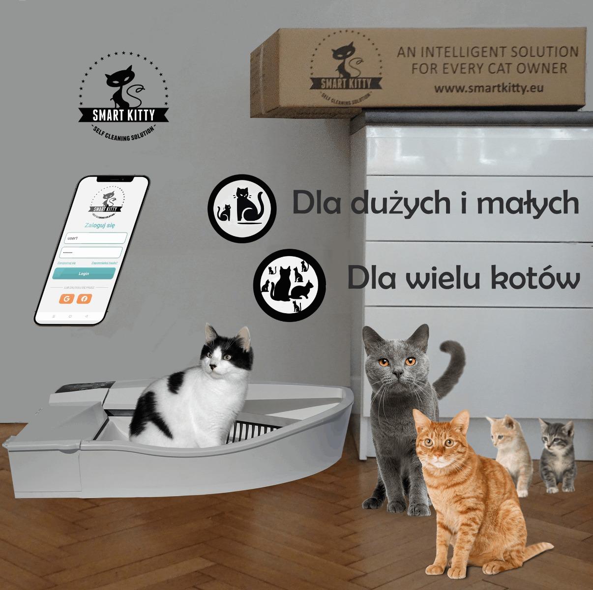 Automatyczna Kuweta dla kota Smart Kitty zamknięta nr. 5