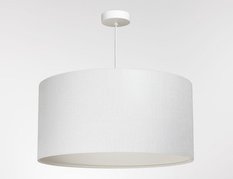 Lampa wisząca 40cm LEN LIGHT biała do salonu - Miniaturka zdjęcia nr 1