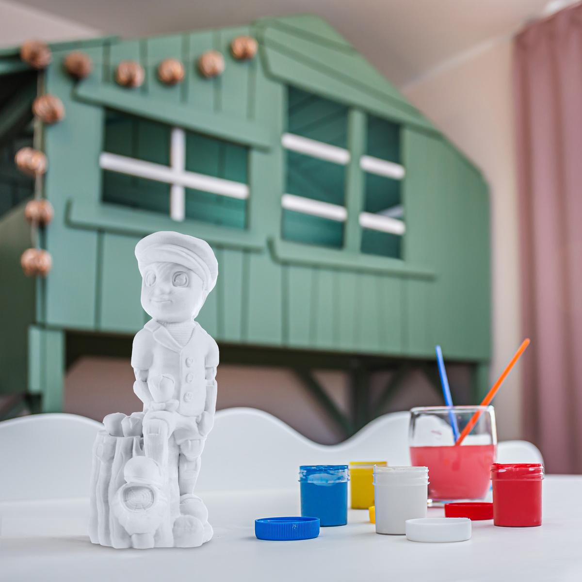 Kolorowanka 3D Wooden Boy nr. 3