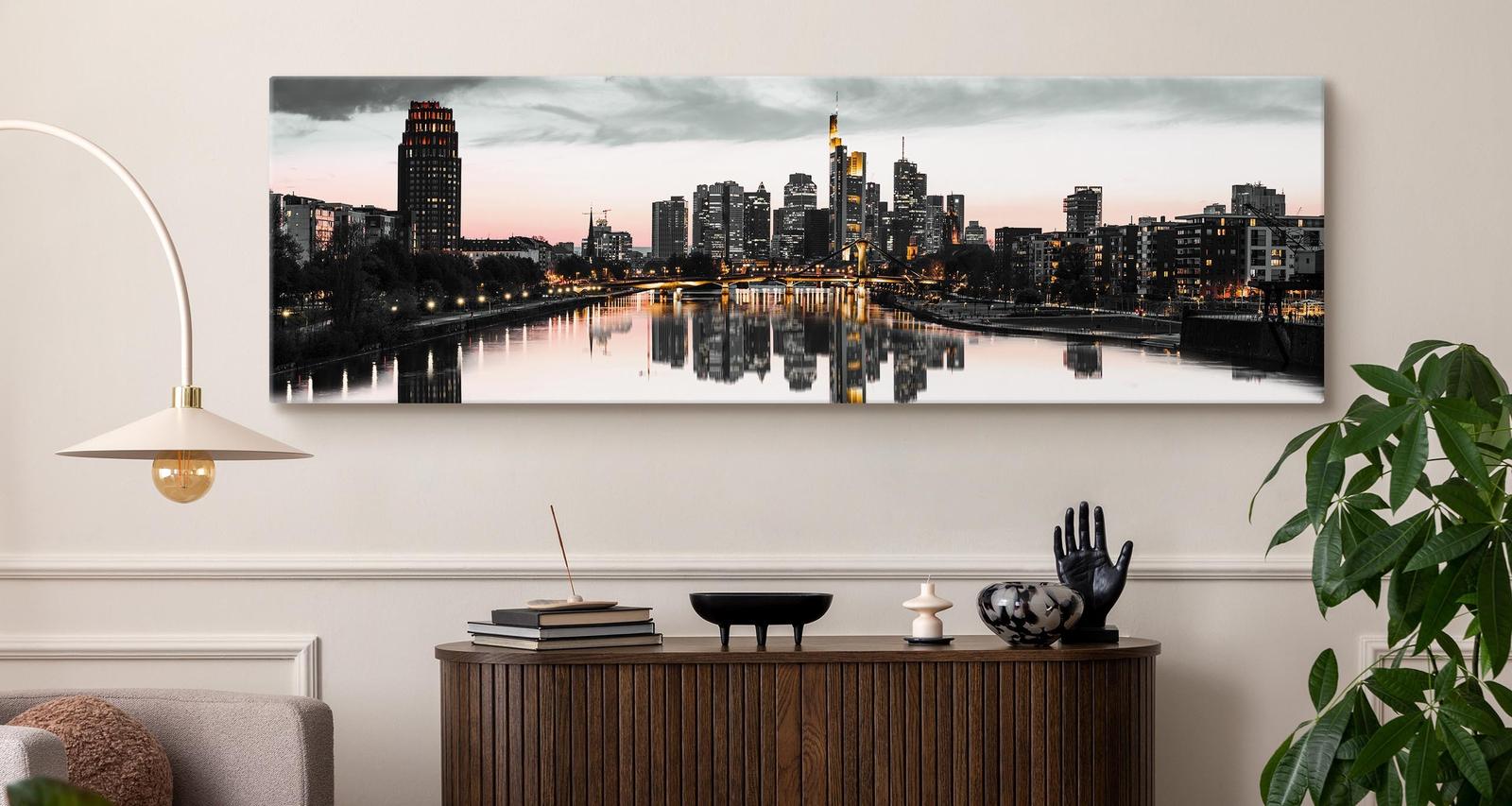 Obraz Do Salonu PANORAMA Frankfurtu Miasto Architektura 145x45cm nr. 4