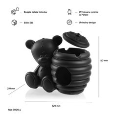 Misa na wełnę Teddy Bear Black Matt Poli - Miniaturka zdjęcia nr 3