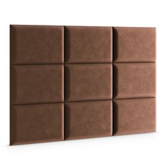  Panele tapicerowane 40x30 cm na ścianę magic velvet brązowy - Miniaturka zdjęcia nr 3