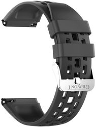 Pasek do Smartwatch Giewont GW440 GWP440-1 - Silikon Black - Miniaturka zdjęcia nr 1