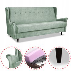 Wersalka sofa uszak kanapa rozkładana Ari pistacja - Miniaturka zdjęcia nr 2