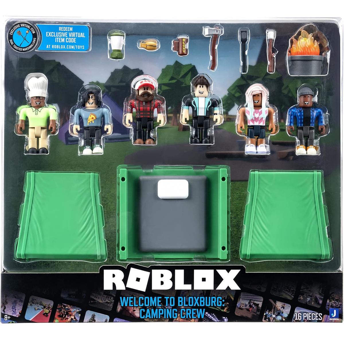 Roblox welcome to bloxburg: camping crew figurki załoga kempingowa 6-pak