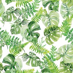 Tapeta Do Jadalni Zielone Egzotyczne LIŚCIE Natura  - Miniaturka zdjęcia nr 3