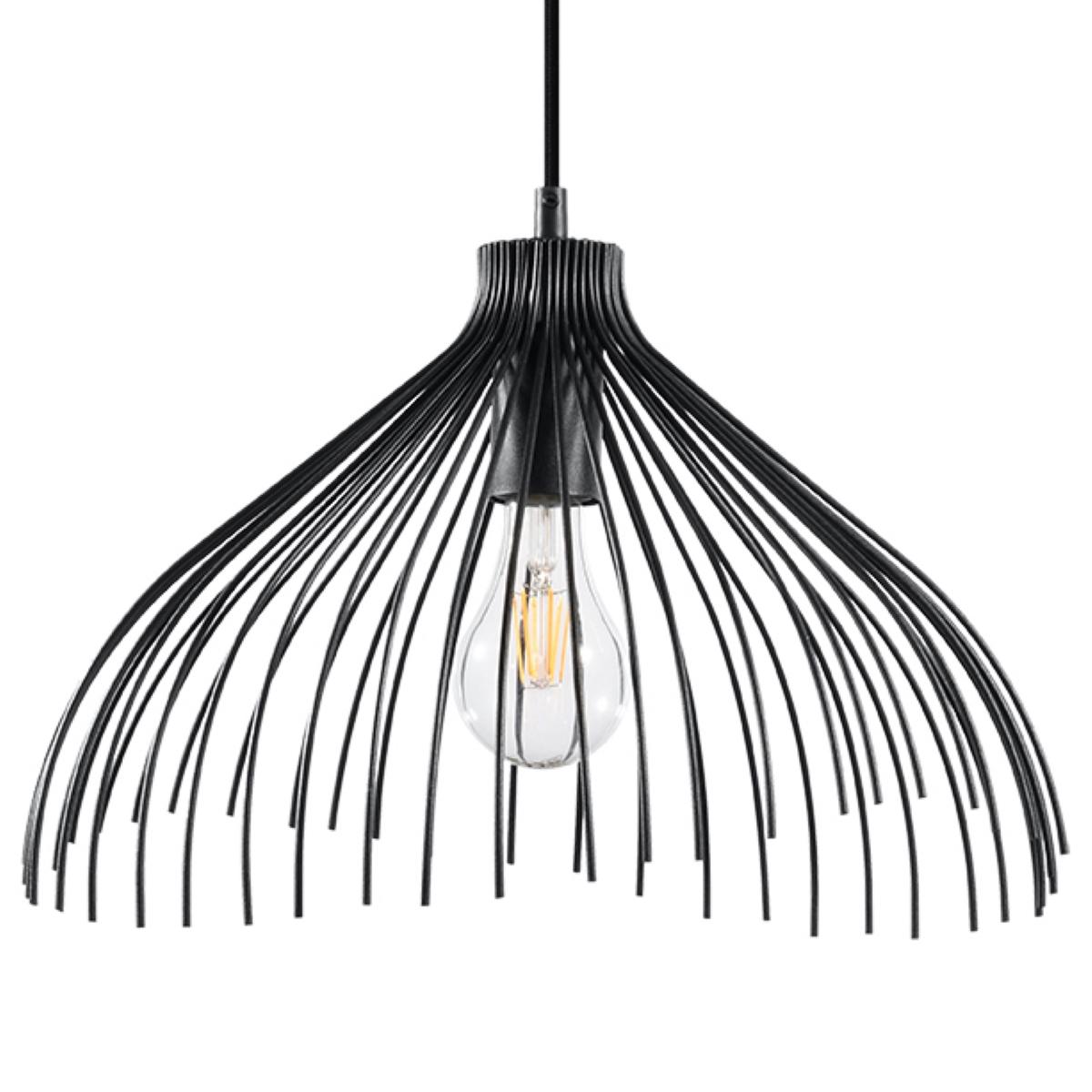 Lampa wisząca UMB czarny 125x40x40cm nowoczesna E27 do salonu nr. 1