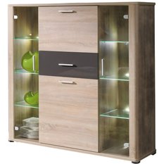 Kredens Fill 127 cm do sypialni salonu dąb sonoma - Miniaturka zdjęcia nr 1