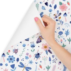 Tapeta kolorowe owady motyle, do pokoju dziecka  - Miniaturka zdjęcia nr 3