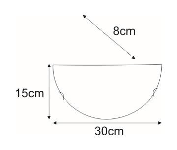 Półplafon K-1521 RG1-08 FEEL 30x15x8 cm do salonu lub pokoju chrom/biały nr. 2