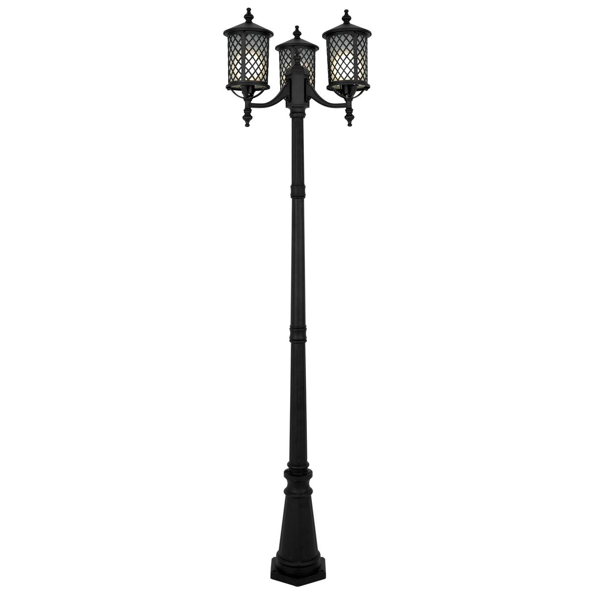 Lampa ogrodowa stojąca K-8223 MIAMI 55x225x55 cm do ogrodu czarny