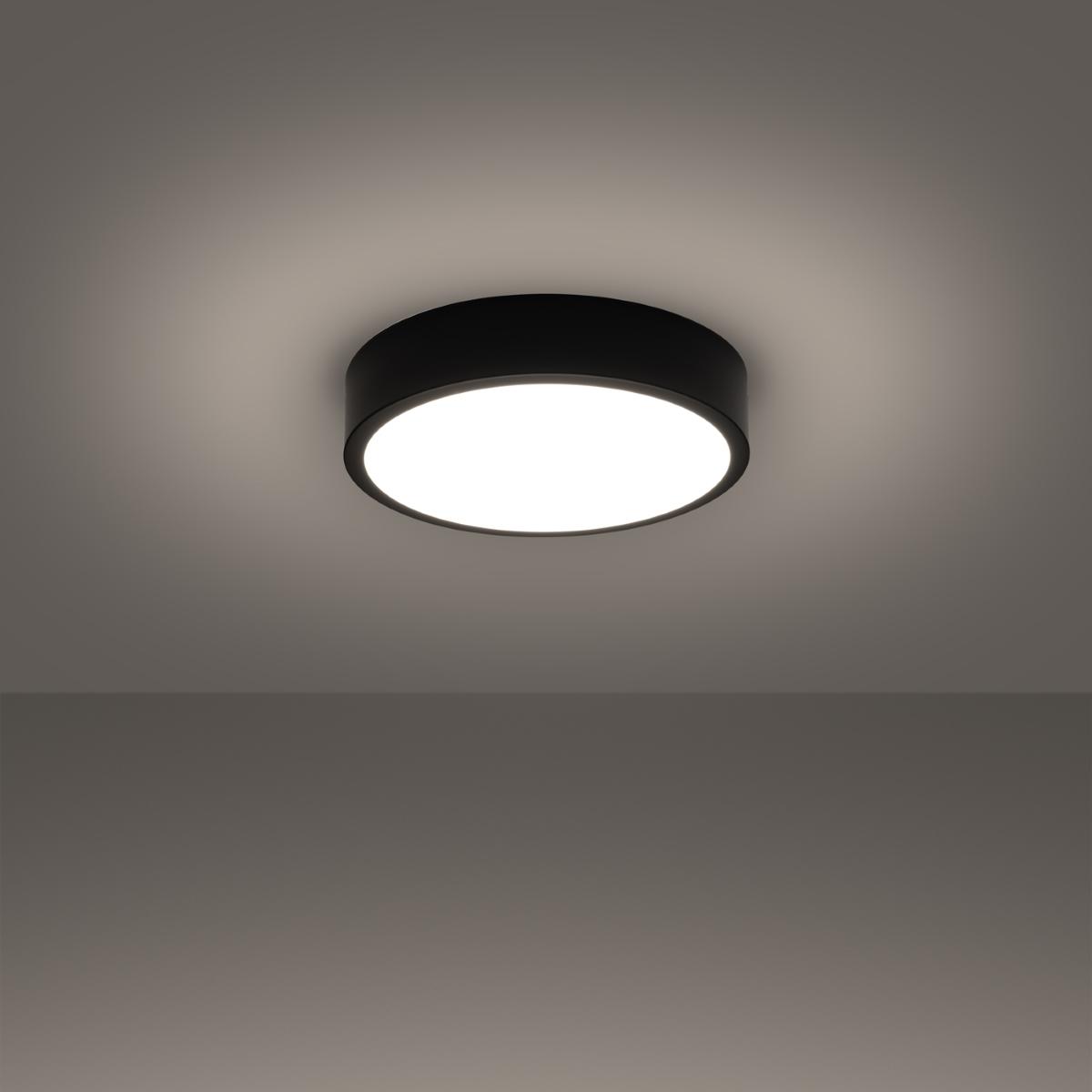 Plafon ONYX 30 czarny LED 3000K 6x30x30cm nowoczesna lampa do salonu nr. 3