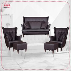 Zestaw wypoczynkowy eko skóra sofa + 2F+2P - Miniaturka zdjęcia nr 2
