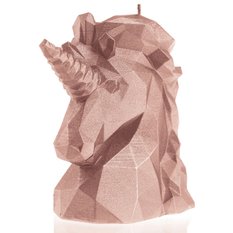 Świeca Unicorn Low-Poly Rose Gold - Miniaturka zdjęcia nr 2