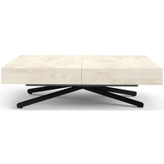 Stół rozkładany 120x90x80 cm prostokątny Aurora X white chromix do jadalni - Miniaturka zdjęcia nr 2