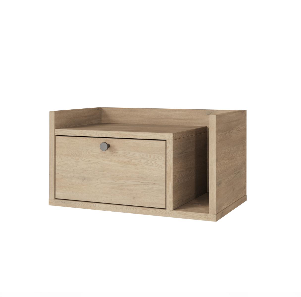 Szafka nocna wisząca AURA 50x35x22 cm stolik nocny do sypialni prawy dąb cremona nr. 2