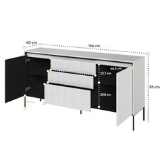 Komoda Trend 166 cm do salonu sypialni przedpokoju biały - Miniaturka zdjęcia nr 4