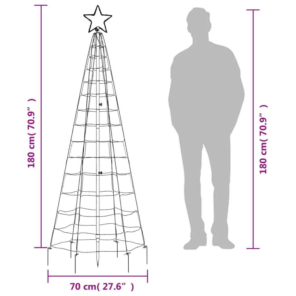 Choinka z lampek, z kołkami, 220 ciepłych białych LED, 180 cm nr. 10