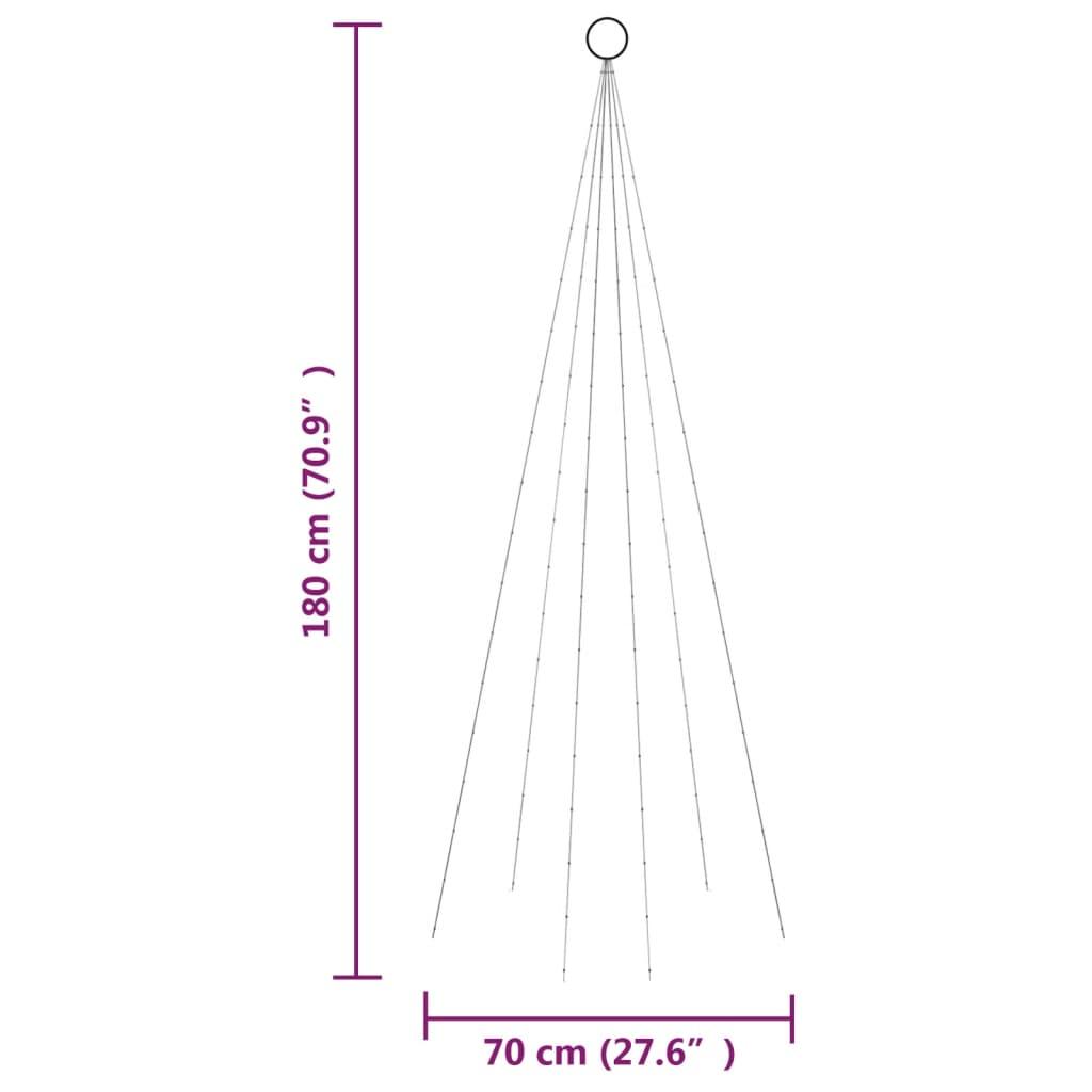 Choinka do montażu na maszcie, 108 ciepłych białych LED, 180 cm nr. 11